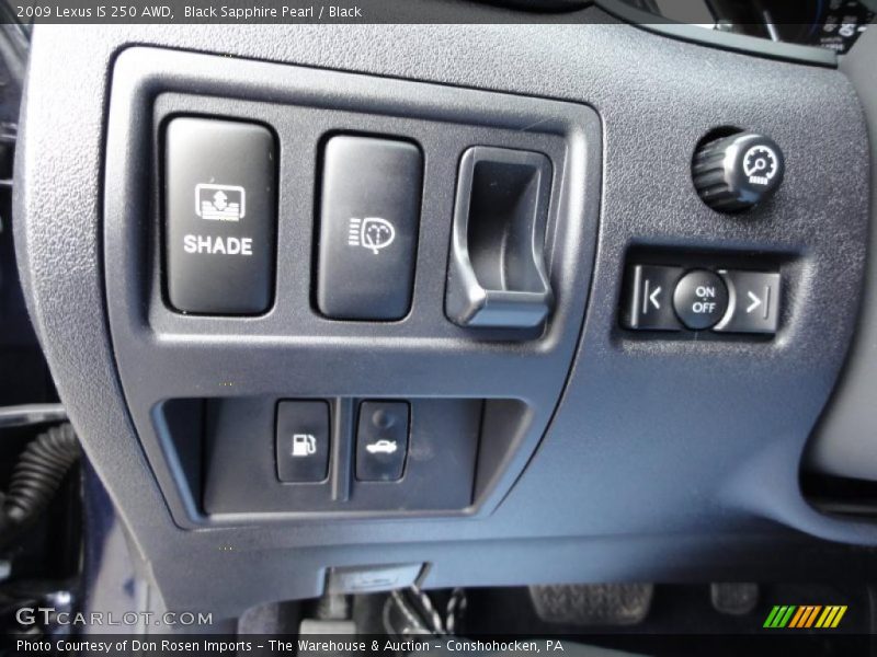 Controls of 2009 IS 250 AWD