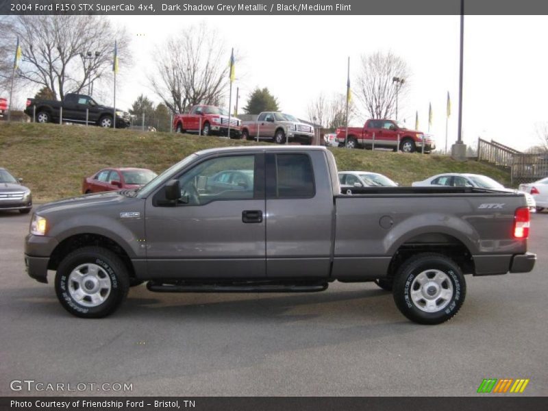 Dark Shadow Grey Metallic / Black/Medium Flint 2004 Ford F150 STX SuperCab 4x4