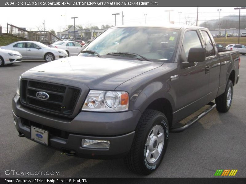 Dark Shadow Grey Metallic / Black/Medium Flint 2004 Ford F150 STX SuperCab 4x4