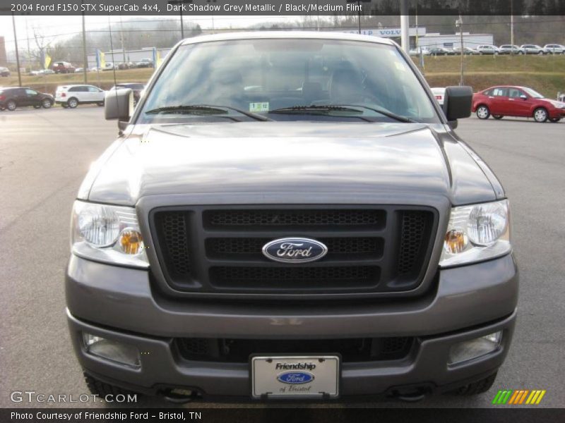 Dark Shadow Grey Metallic / Black/Medium Flint 2004 Ford F150 STX SuperCab 4x4