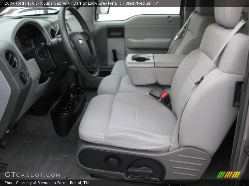  2004 F150 STX SuperCab 4x4 Black/Medium Flint Interior