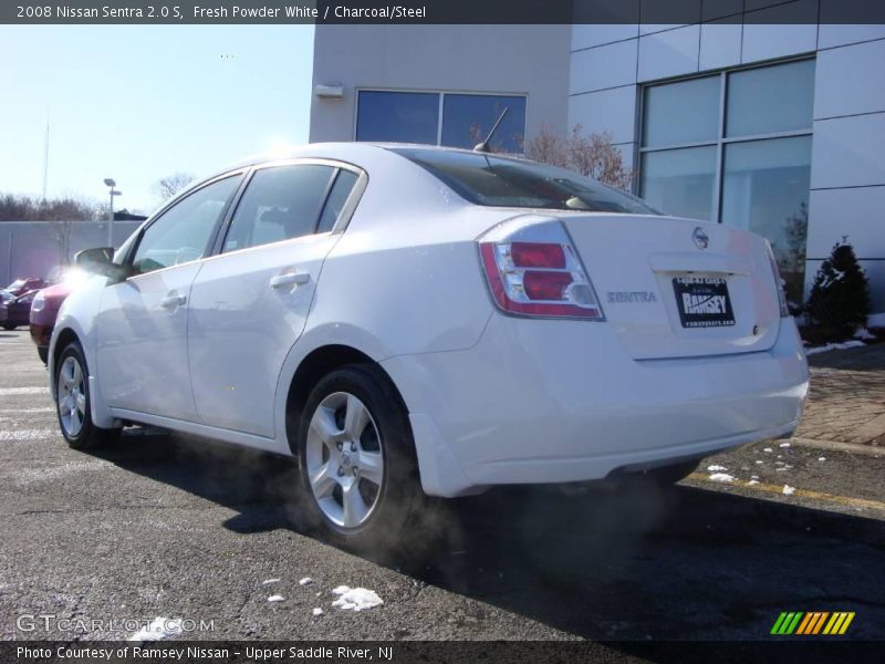 Fresh Powder White / Charcoal/Steel 2008 Nissan Sentra 2.0 S