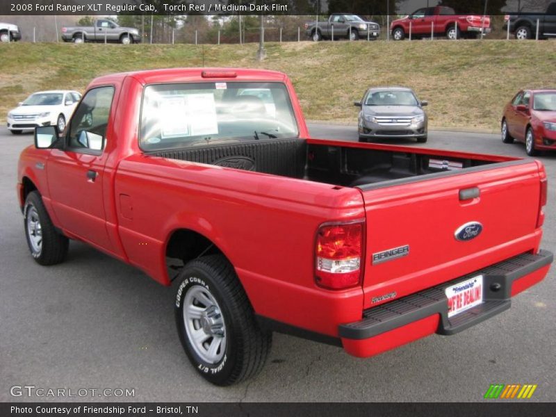 Torch Red / Medium Dark Flint 2008 Ford Ranger XLT Regular Cab