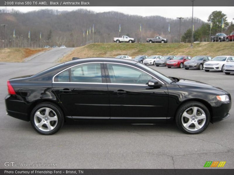 Black / Anthracite Black 2008 Volvo S80 T6 AWD