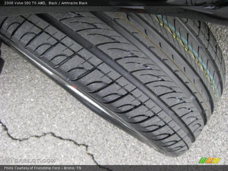 Black / Anthracite Black 2008 Volvo S80 T6 AWD