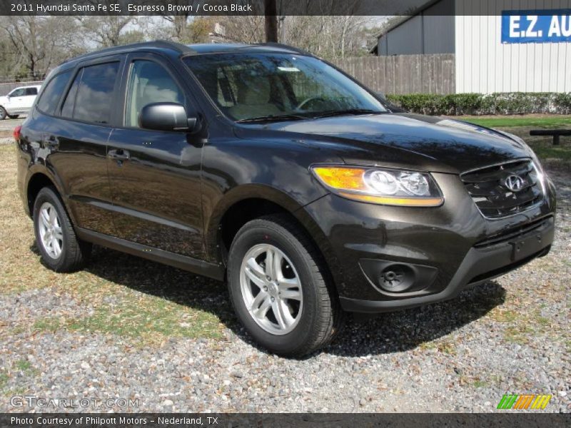 Espresso Brown / Cocoa Black 2011 Hyundai Santa Fe SE