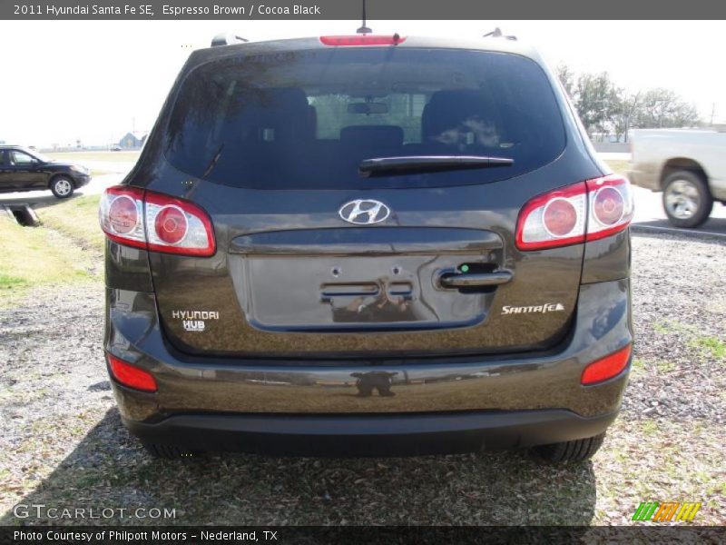 Espresso Brown / Cocoa Black 2011 Hyundai Santa Fe SE