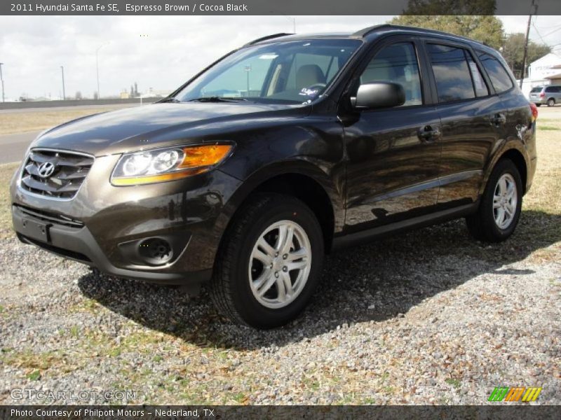 Espresso Brown / Cocoa Black 2011 Hyundai Santa Fe SE