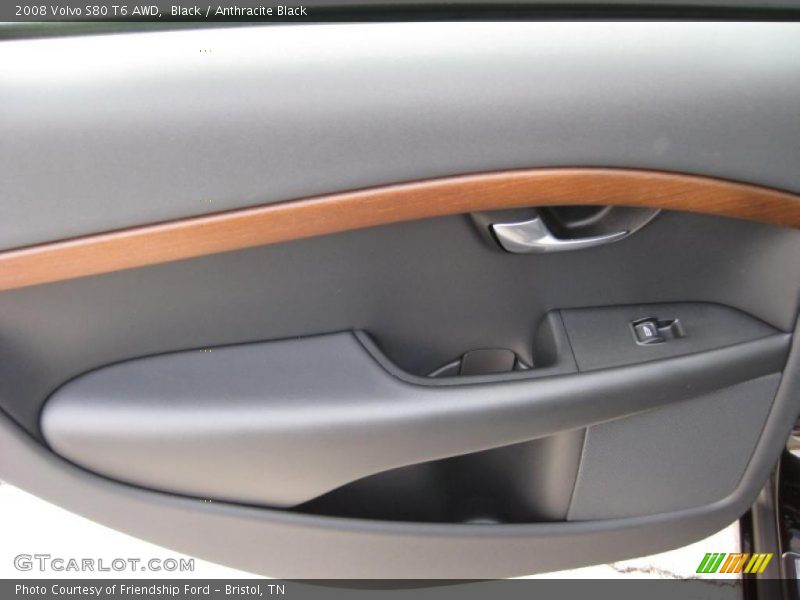 Black / Anthracite Black 2008 Volvo S80 T6 AWD