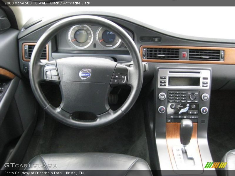 Black / Anthracite Black 2008 Volvo S80 T6 AWD