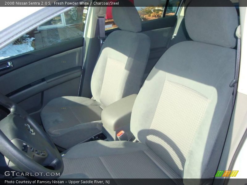 Fresh Powder White / Charcoal/Steel 2008 Nissan Sentra 2.0 S