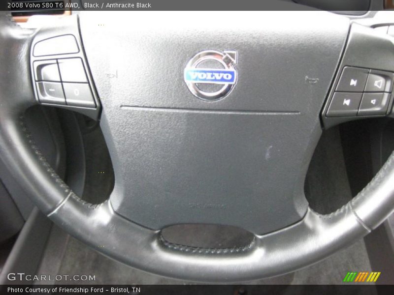 Black / Anthracite Black 2008 Volvo S80 T6 AWD
