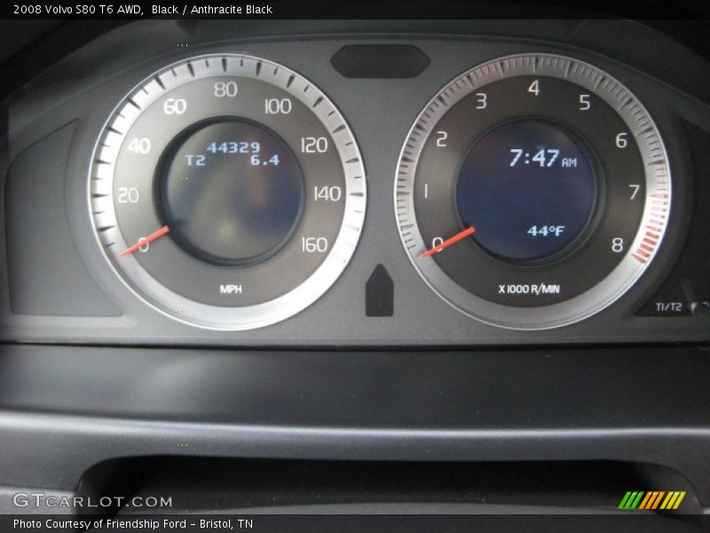 Black / Anthracite Black 2008 Volvo S80 T6 AWD