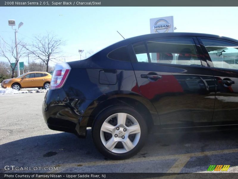 Super Black / Charcoal/Steel 2008 Nissan Sentra 2.0 S