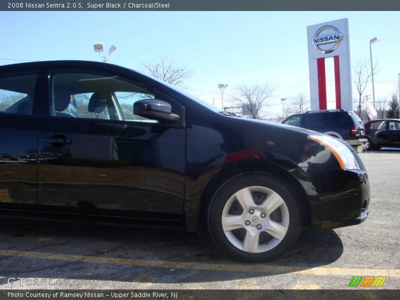 Super Black / Charcoal/Steel 2008 Nissan Sentra 2.0 S