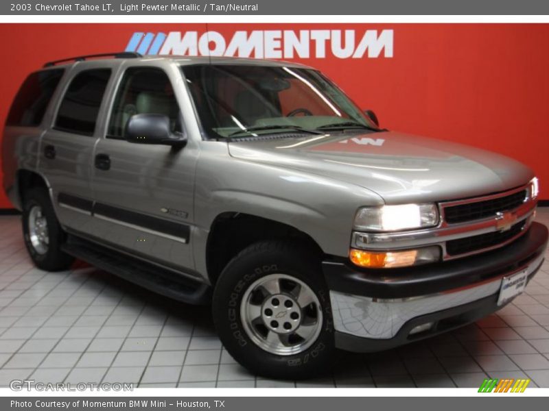 Light Pewter Metallic / Tan/Neutral 2003 Chevrolet Tahoe LT