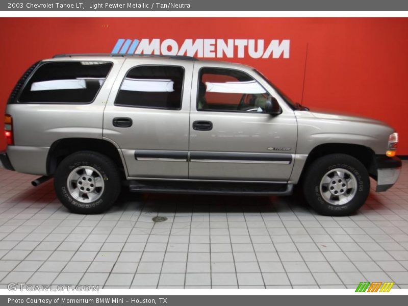 Light Pewter Metallic / Tan/Neutral 2003 Chevrolet Tahoe LT