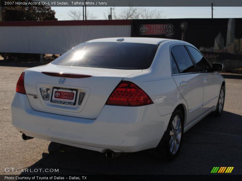 Taffeta White / Ivory 2007 Honda Accord EX-L V6 Sedan
