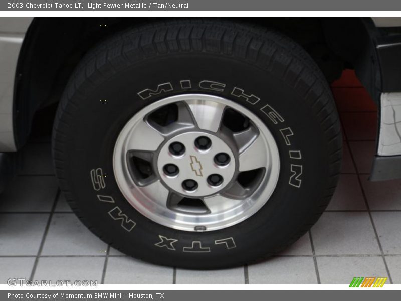 Light Pewter Metallic / Tan/Neutral 2003 Chevrolet Tahoe LT