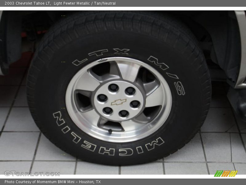 Light Pewter Metallic / Tan/Neutral 2003 Chevrolet Tahoe LT