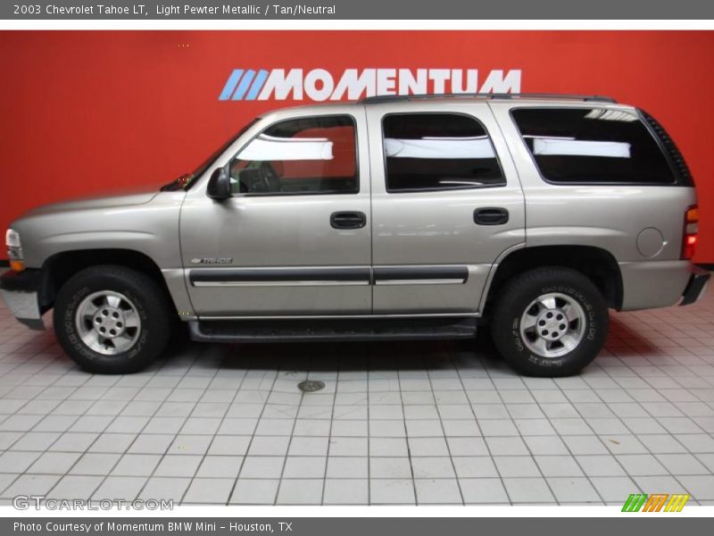 Light Pewter Metallic / Tan/Neutral 2003 Chevrolet Tahoe LT
