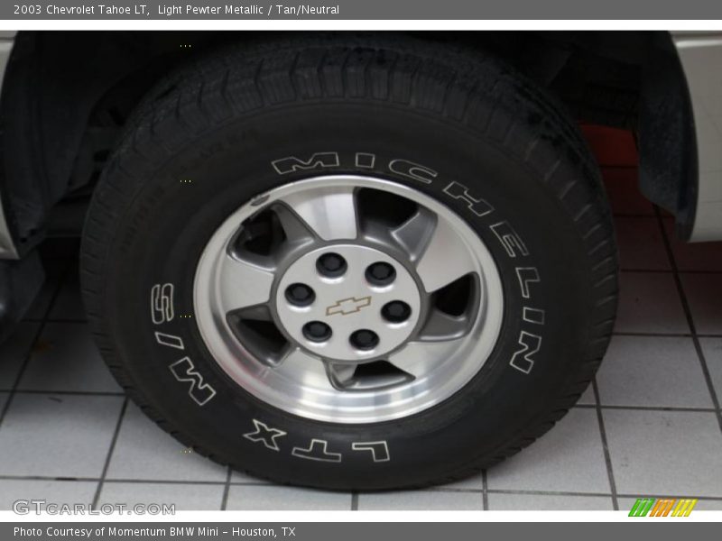 Light Pewter Metallic / Tan/Neutral 2003 Chevrolet Tahoe LT