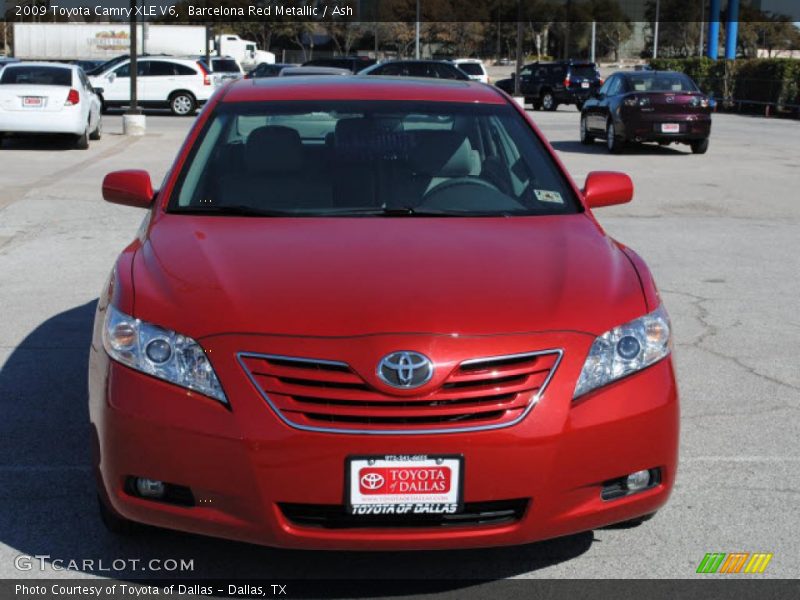 Barcelona Red Metallic / Ash 2009 Toyota Camry XLE V6