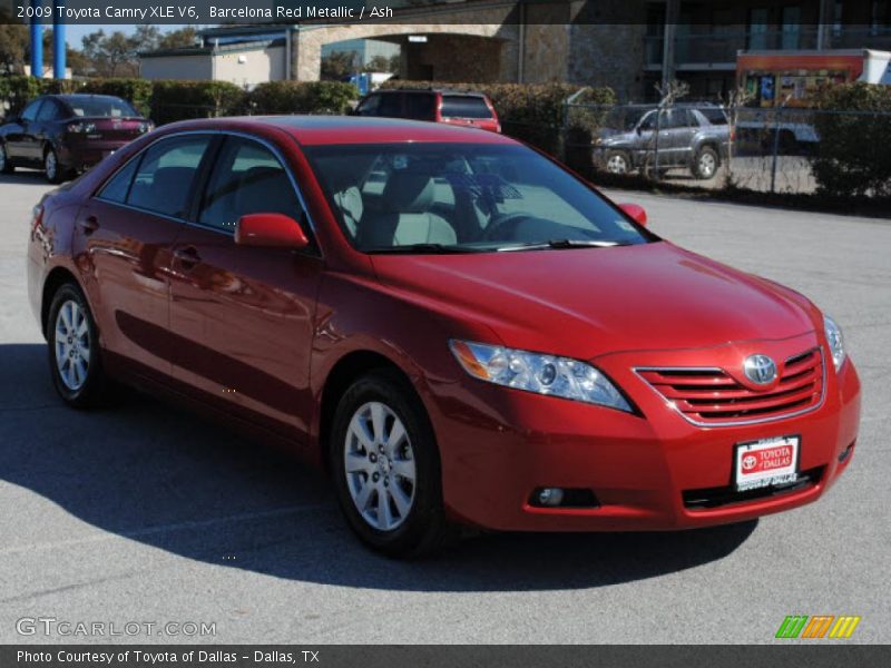 Barcelona Red Metallic / Ash 2009 Toyota Camry XLE V6