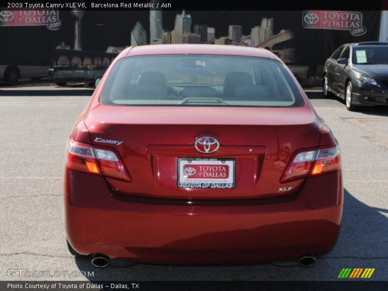 Barcelona Red Metallic / Ash 2009 Toyota Camry XLE V6