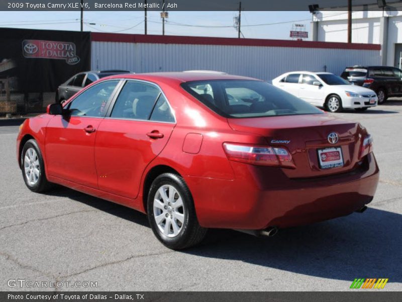 Barcelona Red Metallic / Ash 2009 Toyota Camry XLE V6