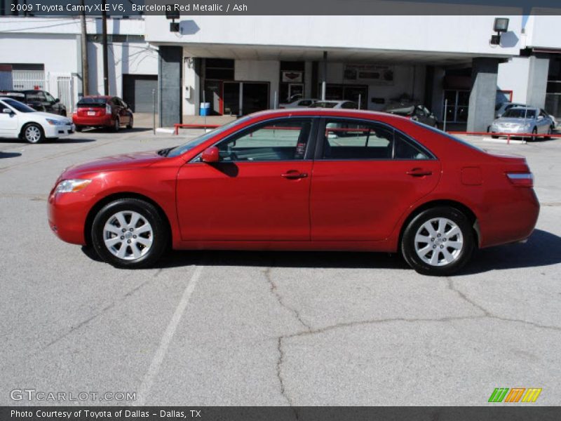 Barcelona Red Metallic / Ash 2009 Toyota Camry XLE V6