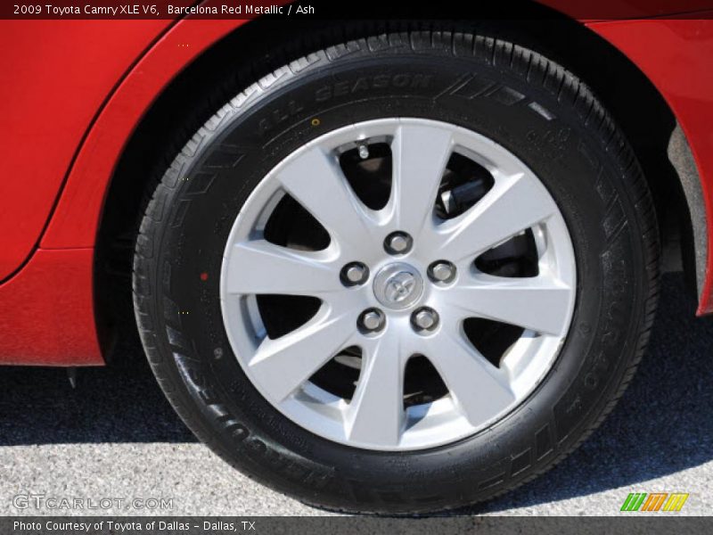 Barcelona Red Metallic / Ash 2009 Toyota Camry XLE V6