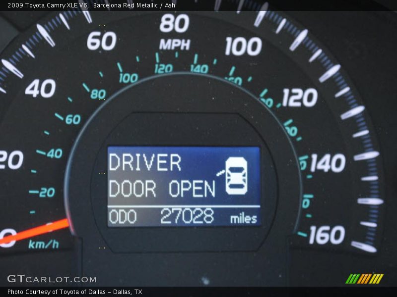 Barcelona Red Metallic / Ash 2009 Toyota Camry XLE V6