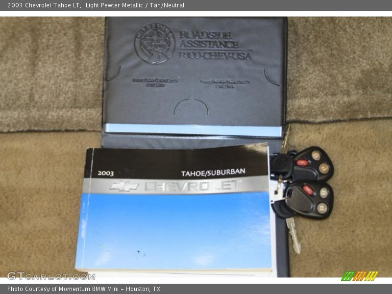 Light Pewter Metallic / Tan/Neutral 2003 Chevrolet Tahoe LT