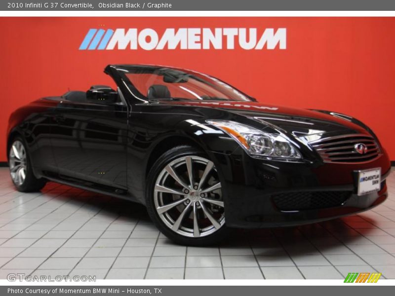 Obsidian Black / Graphite 2010 Infiniti G 37 Convertible