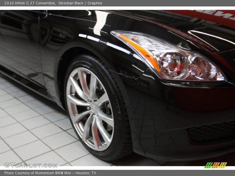 Obsidian Black / Graphite 2010 Infiniti G 37 Convertible