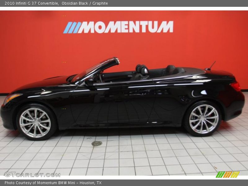 Obsidian Black / Graphite 2010 Infiniti G 37 Convertible