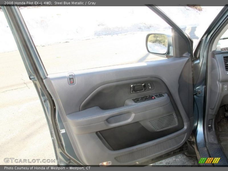 Steel Blue Metallic / Gray 2008 Honda Pilot EX-L 4WD