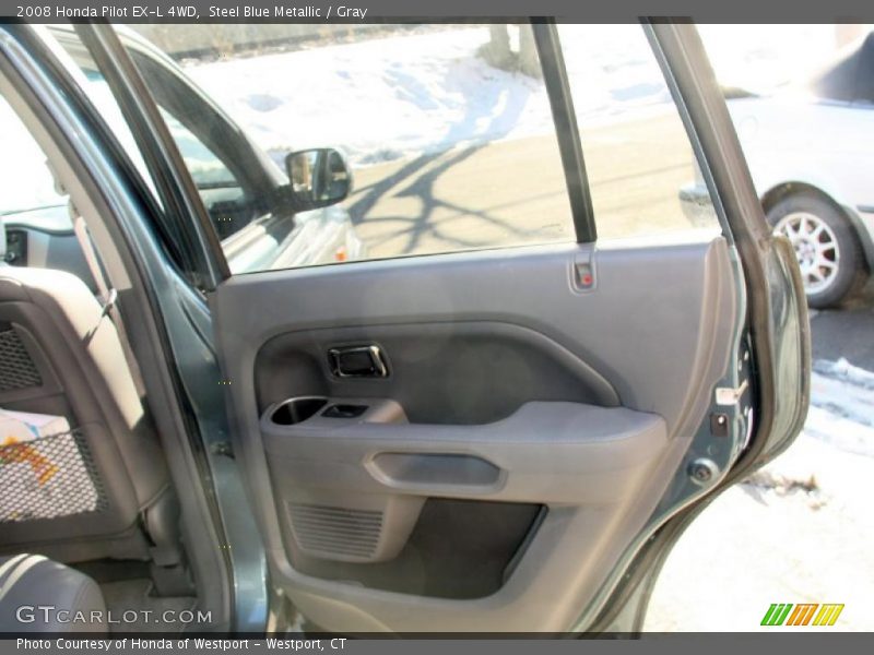 Steel Blue Metallic / Gray 2008 Honda Pilot EX-L 4WD