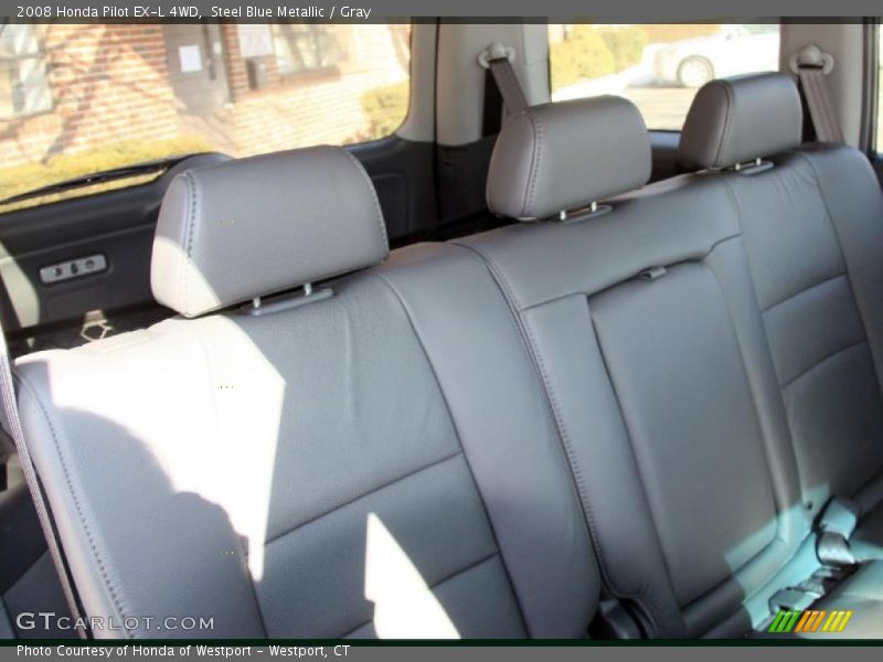 Steel Blue Metallic / Gray 2008 Honda Pilot EX-L 4WD