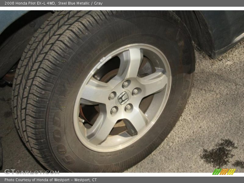 Steel Blue Metallic / Gray 2008 Honda Pilot EX-L 4WD