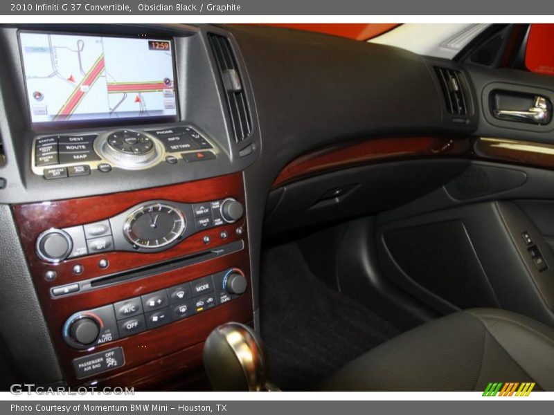 Obsidian Black / Graphite 2010 Infiniti G 37 Convertible