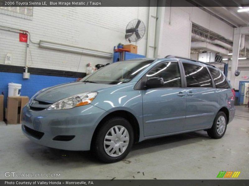 Blue Mirage Metallic / Taupe 2006 Toyota Sienna LE