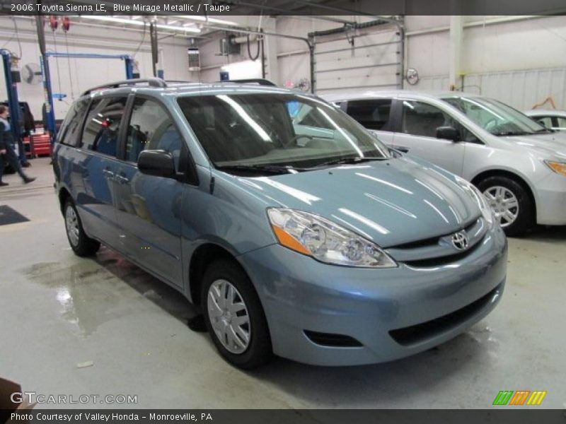 Blue Mirage Metallic / Taupe 2006 Toyota Sienna LE