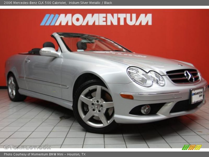 Iridium Silver Metallic / Black 2006 Mercedes-Benz CLK 500 Cabriolet