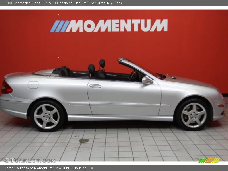 Iridium Silver Metallic / Black 2006 Mercedes-Benz CLK 500 Cabriolet