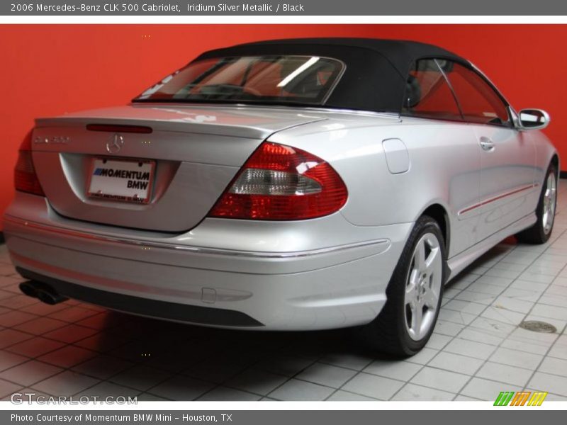 Iridium Silver Metallic / Black 2006 Mercedes-Benz CLK 500 Cabriolet
