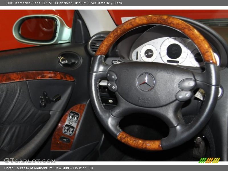 Iridium Silver Metallic / Black 2006 Mercedes-Benz CLK 500 Cabriolet