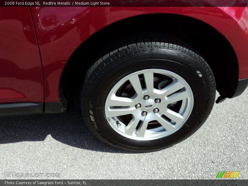 Redfire Metallic / Medium Light Stone 2008 Ford Edge SE