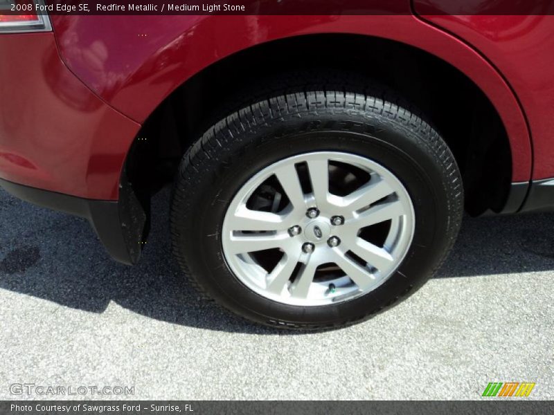 Redfire Metallic / Medium Light Stone 2008 Ford Edge SE